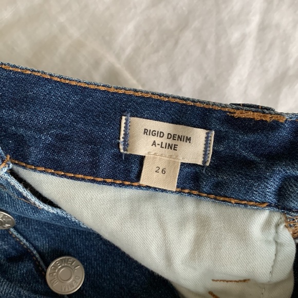 Madewell Rigid Denim A Line Skirt - Picture 3 of 3